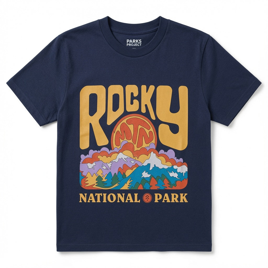 Rocky Mountain Trippy Boxy Tee