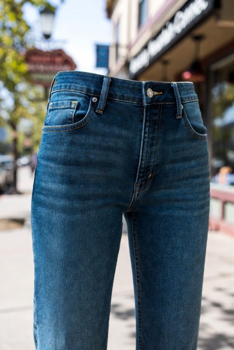 Ladies Levi's Classic Straight Leg Jeans – Dark Indigo (#39250-0050)