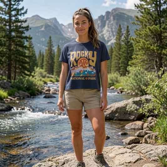 Rocky Mountain Trippy Boxy Tee